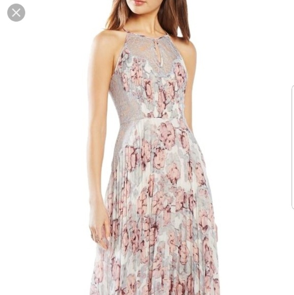 BCBGMaxAzria Dresses & Skirts - BCBGMAXAZRIA Misty Pleated Floral Gown